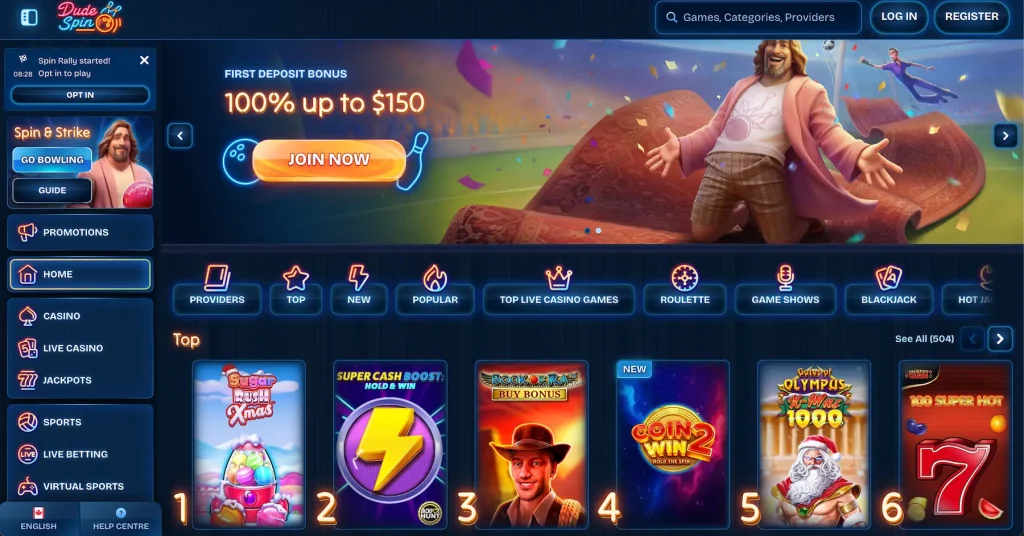 مراجعة كازينو Dudespin